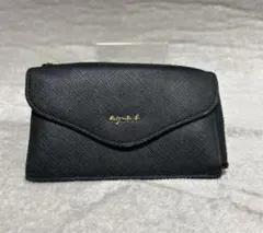 未使用✨agnes b. アニエスベー フラグメントケース カードケース 黒 アニエスベー カードケース フラグメントケース レディース