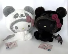 パンダ ハローキティ こあくま×てんしBIGぬいぐるみ 2種セット
