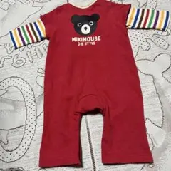 MIKIHOUSE ダブルビー☆重ね着風カバーオール☆７０￼