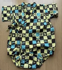 ブランシェス 甚平 ロンパース 80 美品 夏祭り