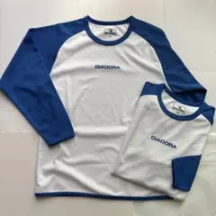 DIADORA 長袖Tシャツ 2枚セット M ホワイト/ブルーのサムネイル