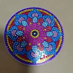 ④ ハンドメイド ダイヤモンドアート 円形コースター