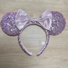 〖カチューシャ〗 ミニー スパンコール ディズニー ピンク