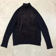 ネイビー ニット