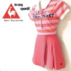 【美品！上M・下Sサイズ！】le coq golfセットアップゴルフウェア！
