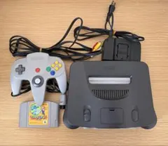 【動作確認済】NINTENDO64 本体セット コントローラー・マリオテニス付
