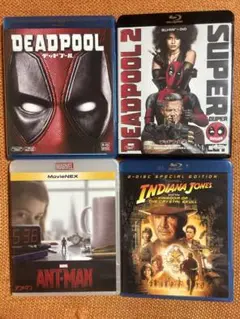 デッドプール・デッドプール2・アントマン・インディ・ジョーンズ4作品セット