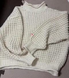 classicalelf JAVAコラボ商品　 長袖編み込みセーター L