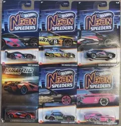 【まとめ売り6台】Hot Wheels ネオンスピーダーズ5台＋ ランボルギーニ