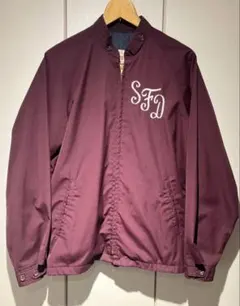 60s ビンテージ　peters タロン　エンジ USA 立ち襟　ジャ