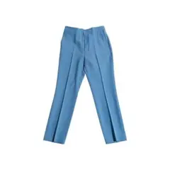 【ほぼ未使用】【23区】ウエストゴムスラックス テーパードパンツ ブルー