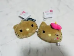 ハローキティ ぬいぐるみ ミラー付き 2個セット　しまむら　黒ギャルキティ　平成