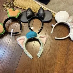 ディズニーキャラクターカチューシャ4点セット