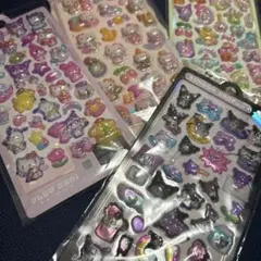 暗闇で光る　ボンボンドロップシール セット