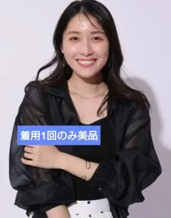 【1回着用のみ美品】今季も同じもの２ＷＡＹシアーシャツアンサンブル