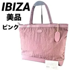 IBIZA イビサ トートバッグ ハンドバッグ 花柄 ナイロンレザーA4可