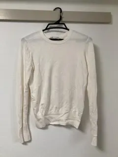 ZARA アイボリー 長袖セーター