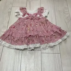 クーラクール パフェ柄 ワンピース 80