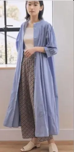 LAKOLE ラコレ　 パフスリーブ　シャツワンピース　Mサイズ