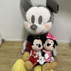 ミッキーマウス ぬいぐるみ 大きめ　ミッキーミニーセット