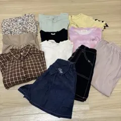 ブランド多数　130、140女の子服　まとめ売り