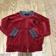 【COMME CA ISM】コムサイズム ベロア ジャケット 90サイズ 赤