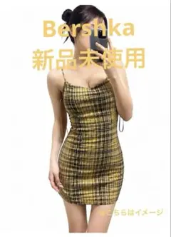 【新品未使用】Bershka TWICE風 キャミワンピース ミニ丈
