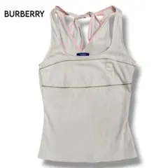 【BURBERRY 】美品　バックリボン ホースマーク キャミソール　38のサムネイル