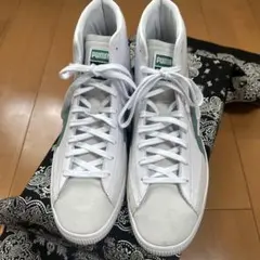 最終価格] PUMA ハイカットスニーカー ホワイト/グリーン