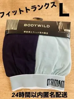 BODY WILDフィットトランクス　Lサイズ　ライトサックス