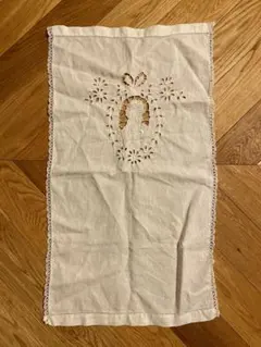 リネン/アンティークファブリック/フランス/クロス/刺繍/蚤の市 