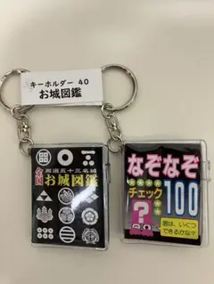 【新品未使用】なぞなぞキーホルダー　お城図鑑