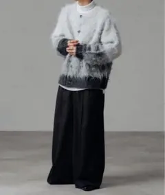 epnok / エプノック　2WAYカールシャギーボーダーカーデ　未使用品