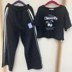 ALGYアルジー　【ACTIVE】吸水速乾サイドラインパンツ　Tシャツおまけつき