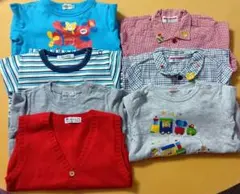 ミキハウス ·ファミリアお子様服おまとめ 90サイズ100サイズ計7枚