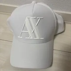 A|X アルマーニエクスチェンジ キャップ ホワイト ロゴ