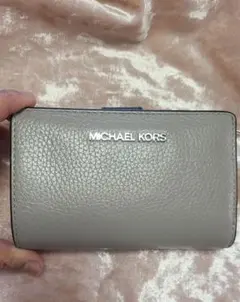 MICHAEL KORS グレー ブラック バイカラー 二つ折り財布