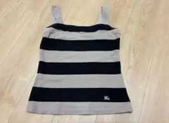 BURBERRY BLUE LABEL 38 刺繍入り タンクトップ