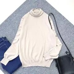 SLOANE スローン ウール タートルネック ニット セーター ベージュ