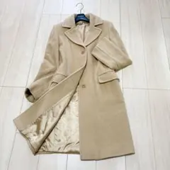 MAX&CO カシミヤ混 ウール ロングコート キャメル 38 - メルカリ