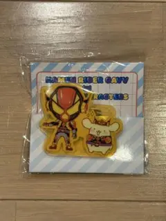 仮面ライダーヴラム× ポムポムプリン　アクリルクリップバッジ　サンリオコラボ
