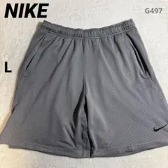 NIKE/ナイキ/DRI-FIT/ショートパンツ/メッシュ/グレー/L/G497
