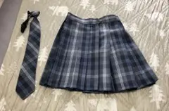 新品　チェックスカート　ネクタイ付　XS ギャル