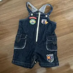 Miki House デニムオーバーオール 80