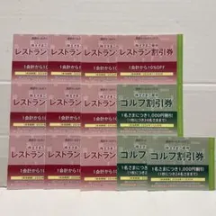 西武ゴルフ割引券 6枚+レストラン割引券6枚 - メルカリ