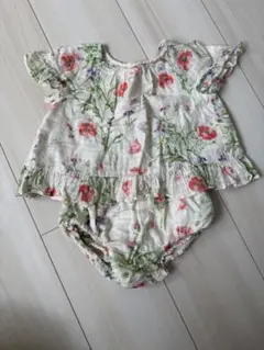 baby GAP 花柄ロンパース 12-18ヶ月