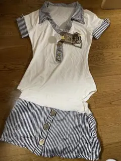 d.i.a新品タグ付きストライプセットアップ