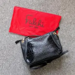 美品 falchi ファルチ ニューヨーク ショルダーバッグ クロコ 斜め掛けのサムネイル