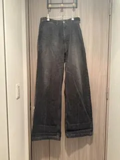 KAIKO ルーズフィットストレートデニムパンツ ブラック KAIKO【カイコー】the denim wide fit vintage 