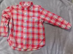 ミキハウス チェック柄シャツ 100